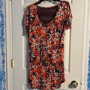 Mudd printed short sleeve dress
